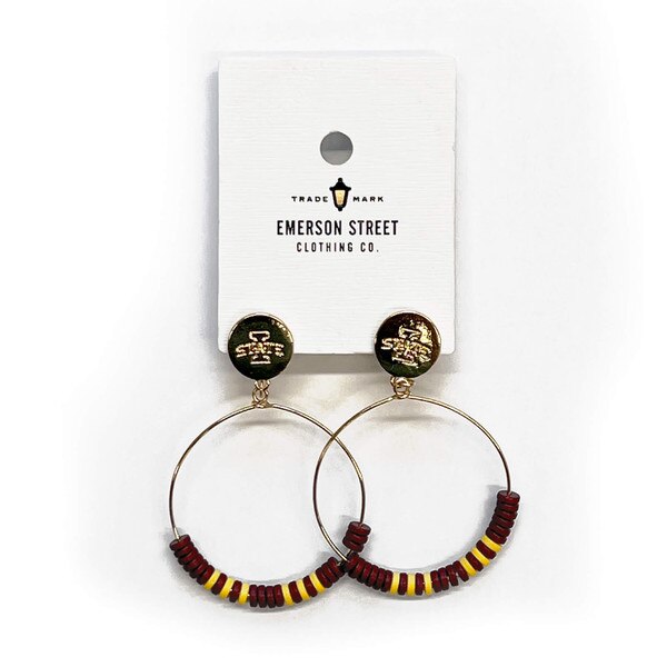Emerson Street I-State Gold McHenry Hoop Earrings